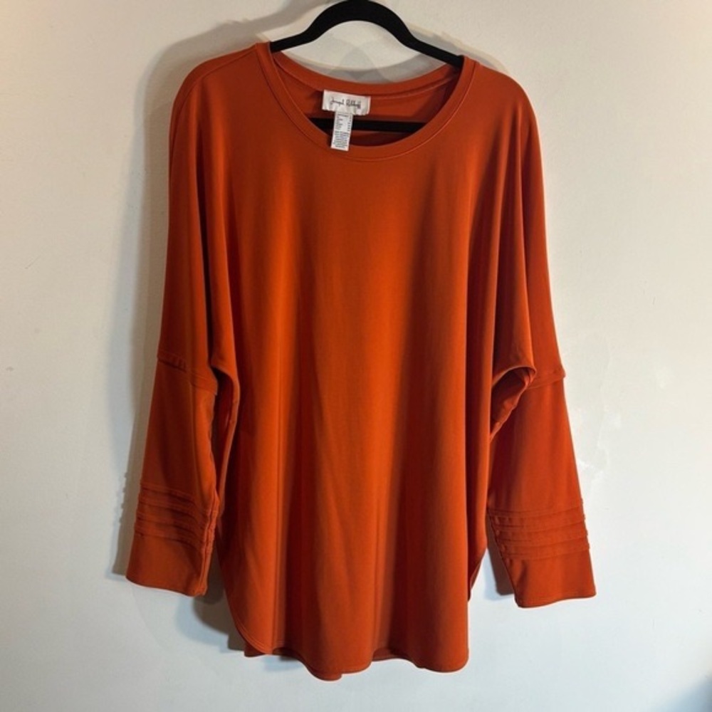 Joseph Ribkoff Burnt Orange Long Sleeve Tunic Top